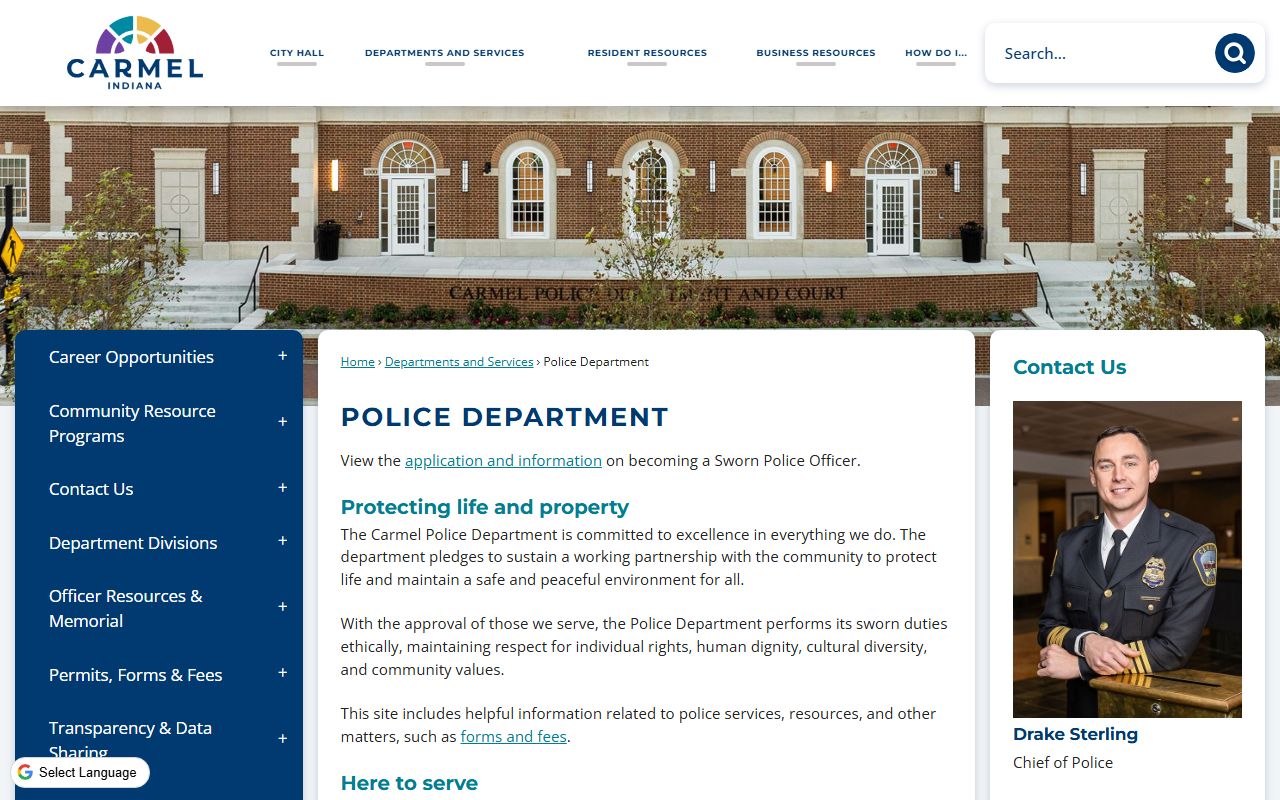 Carmel city clerk office website and document resources