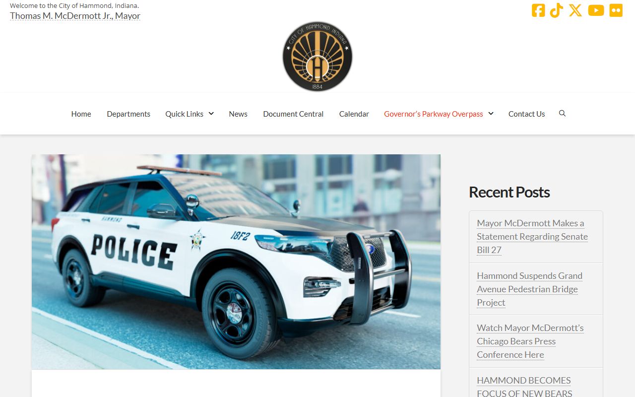 Hammond city clerk website and public records portal