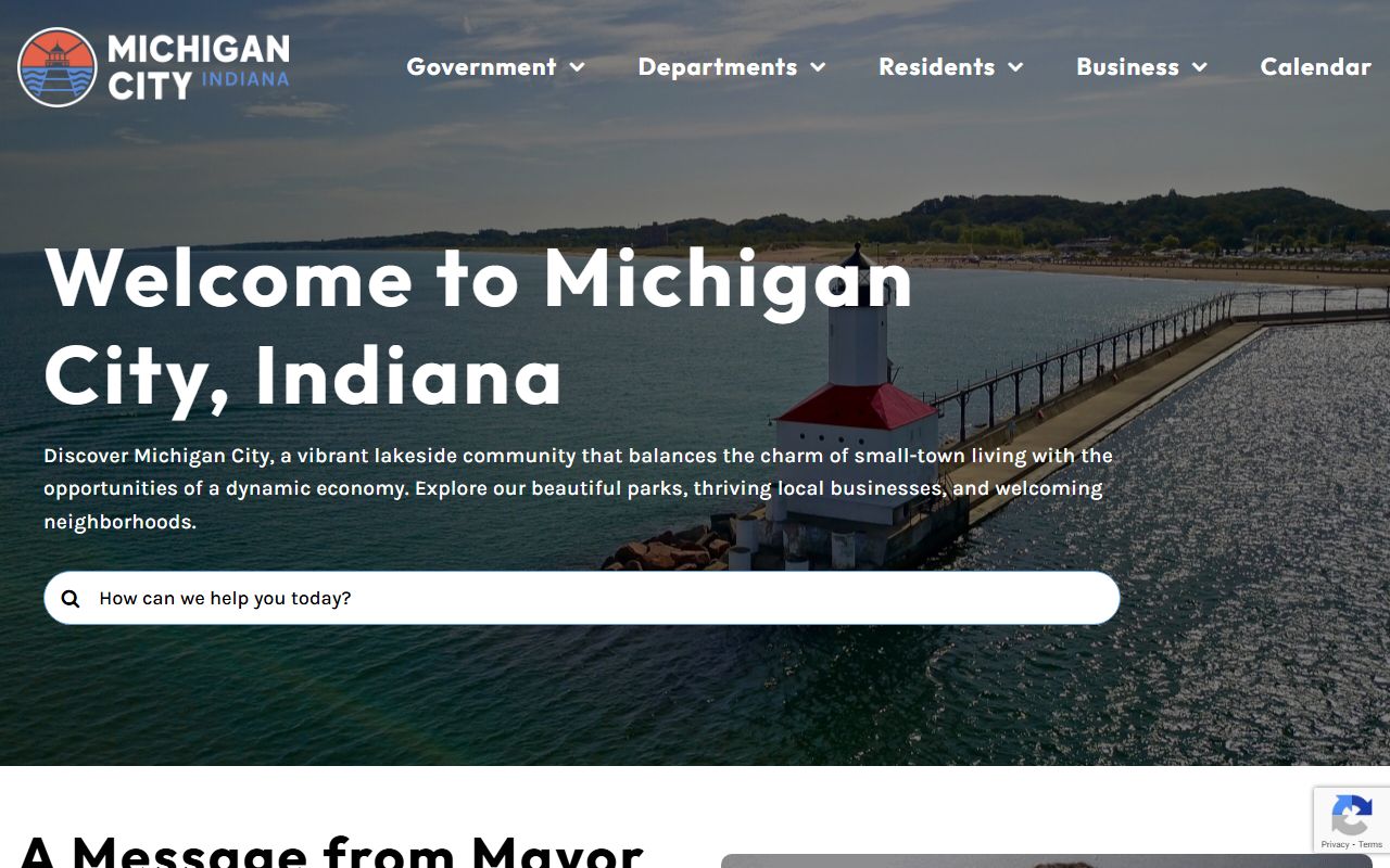 Michigan City public records portal and city services
