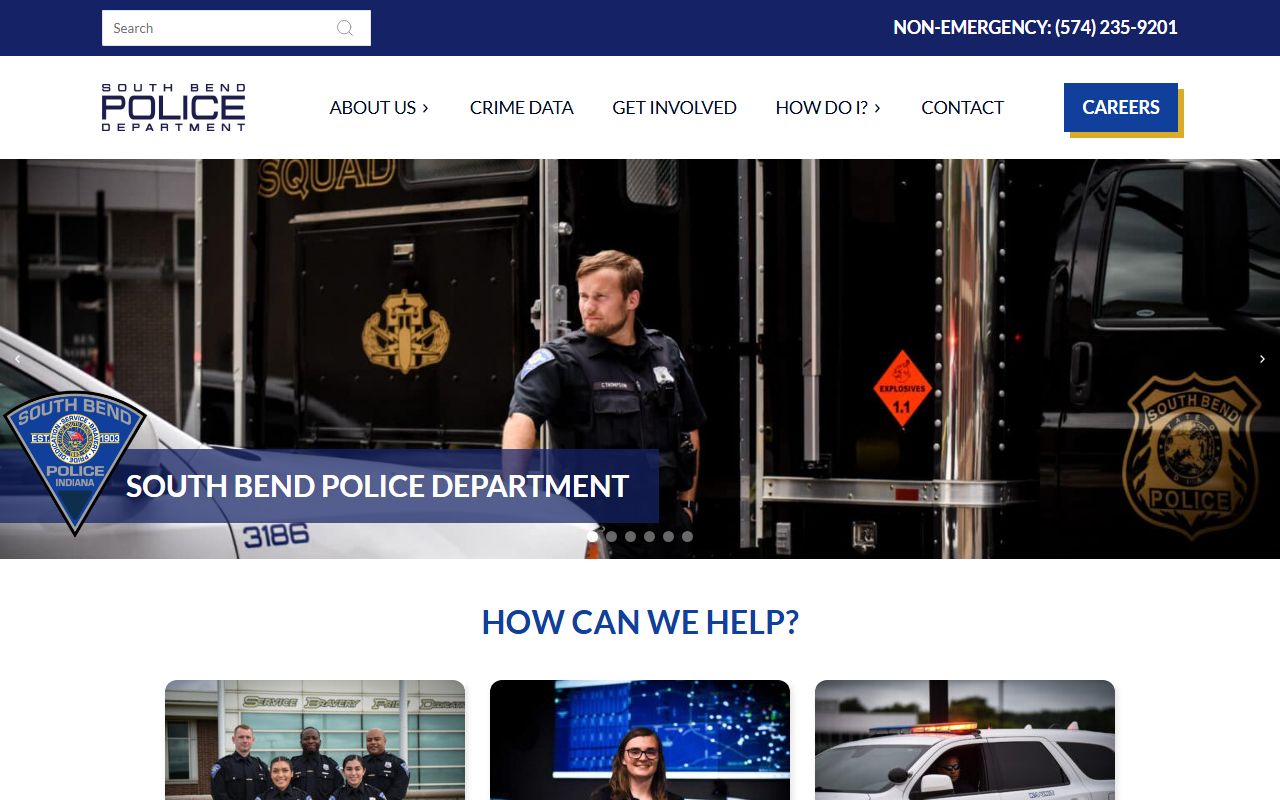 South Bend Police Department website and records information
