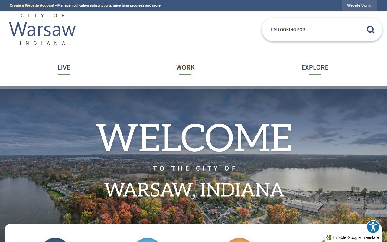 Warsaw city government portal for accessing people search resources