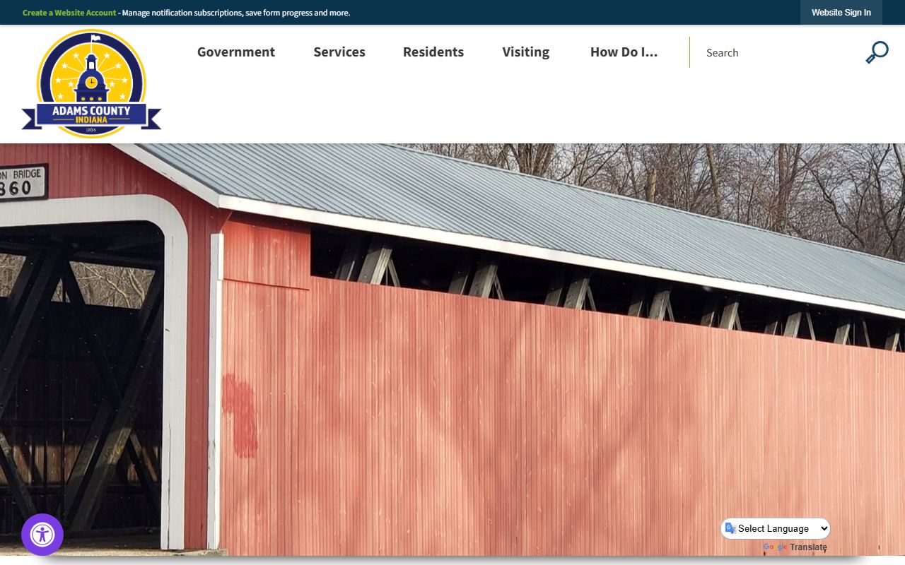 Adams County government website for people search