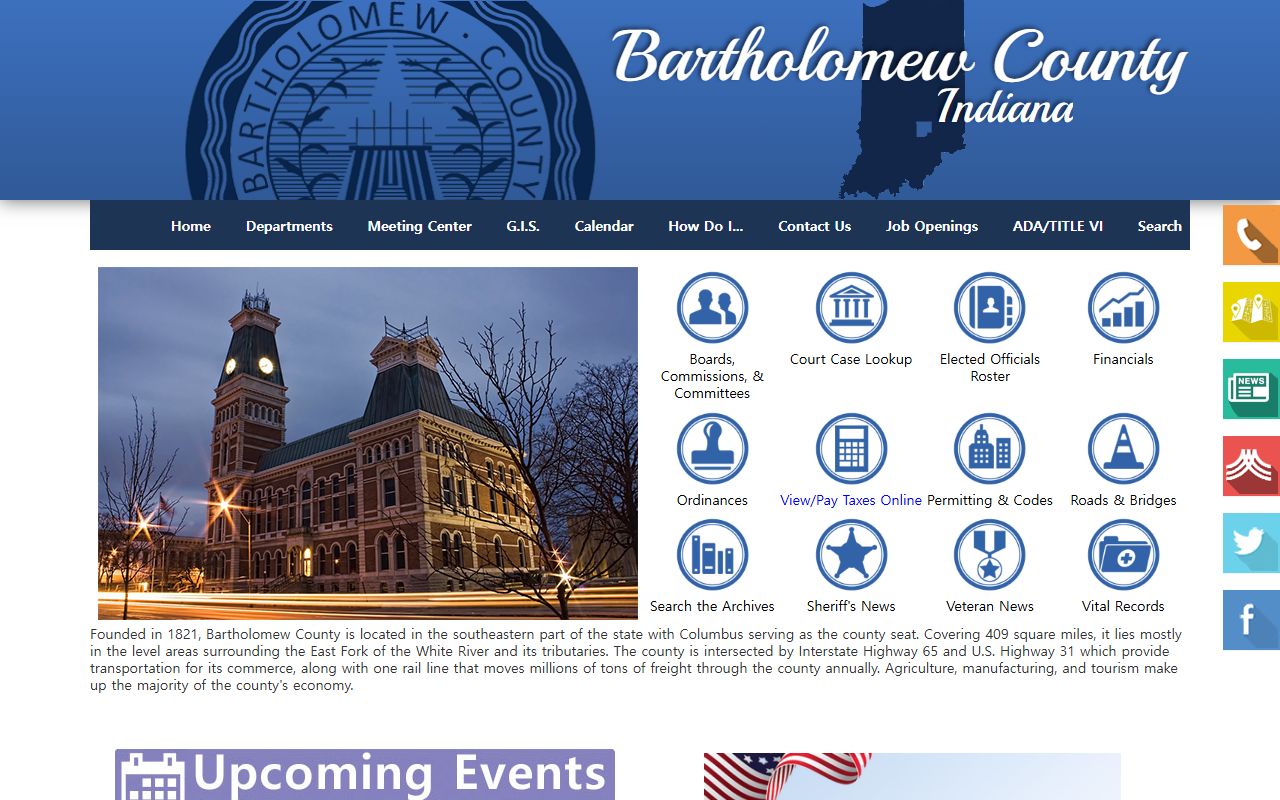 Bartholomew County portal for people search