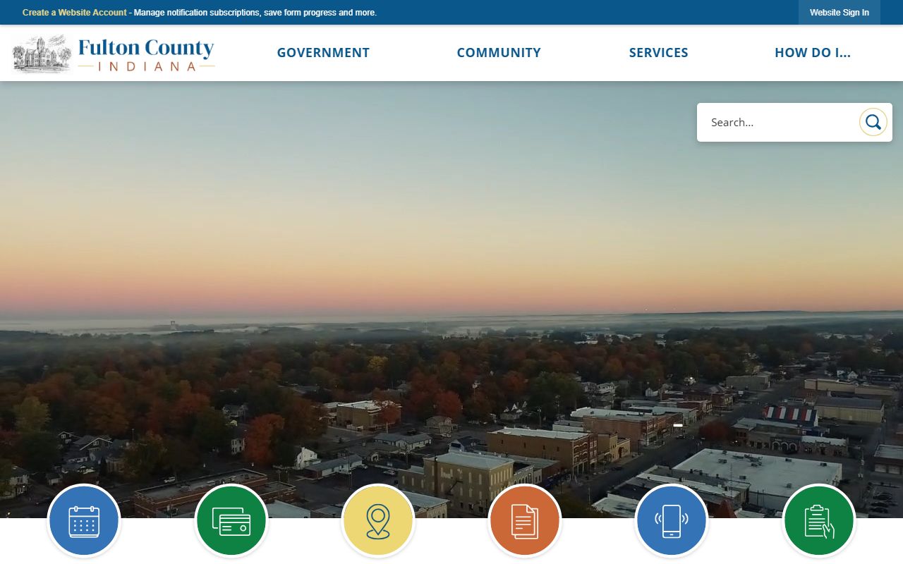 Fulton County government website for people search records